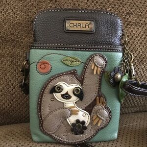 Chala. Sloth Phone Crossbody Purse